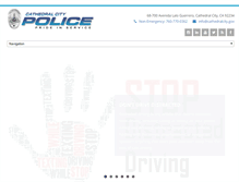 Tablet Screenshot of cathedralcitypolice.com